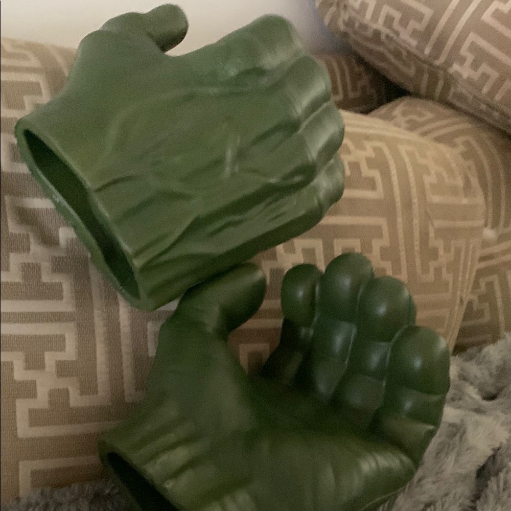 Green Halloween Costume Gloves